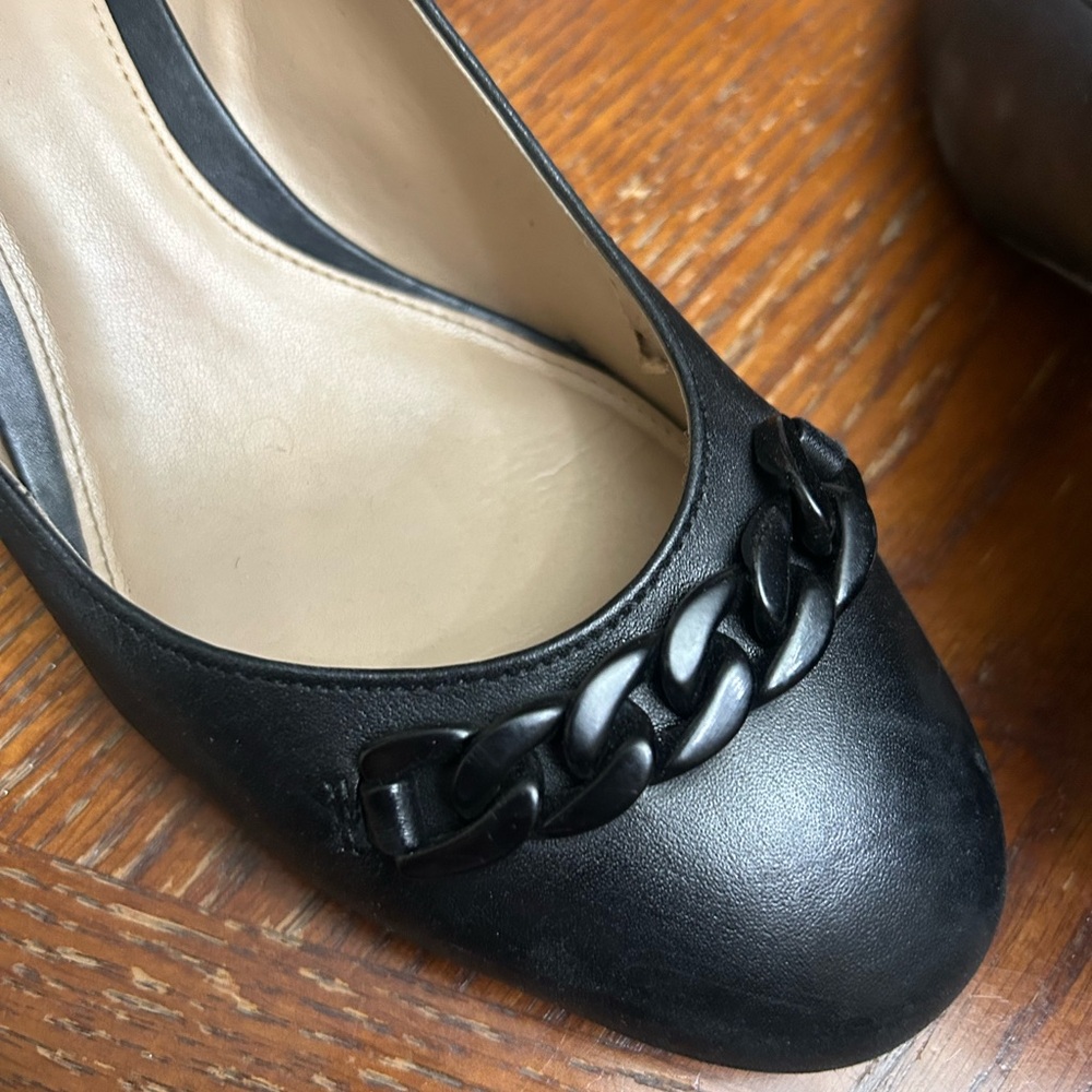 Polo by Ralph Lauren Black Chain Detail Flats